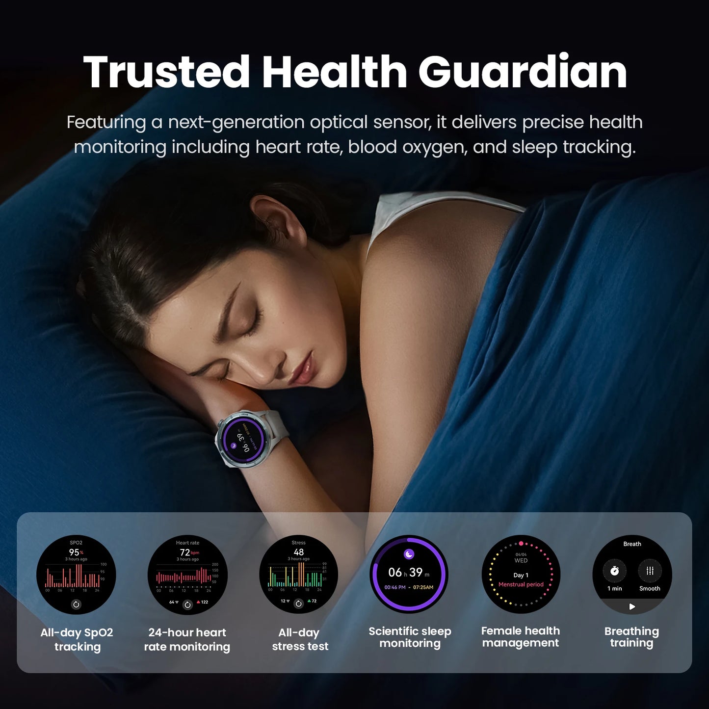 Solar Neo Smartwatch – 1.53” HD Display, Bluetooth Calling, 24H Health Monitoring