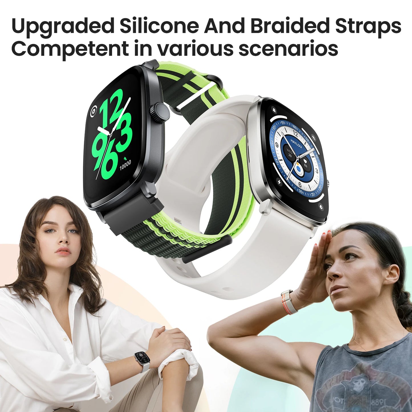Watch RS5 Smartwatch – 2.01” AMOLED, Bluetooth Call, Health Monitoring