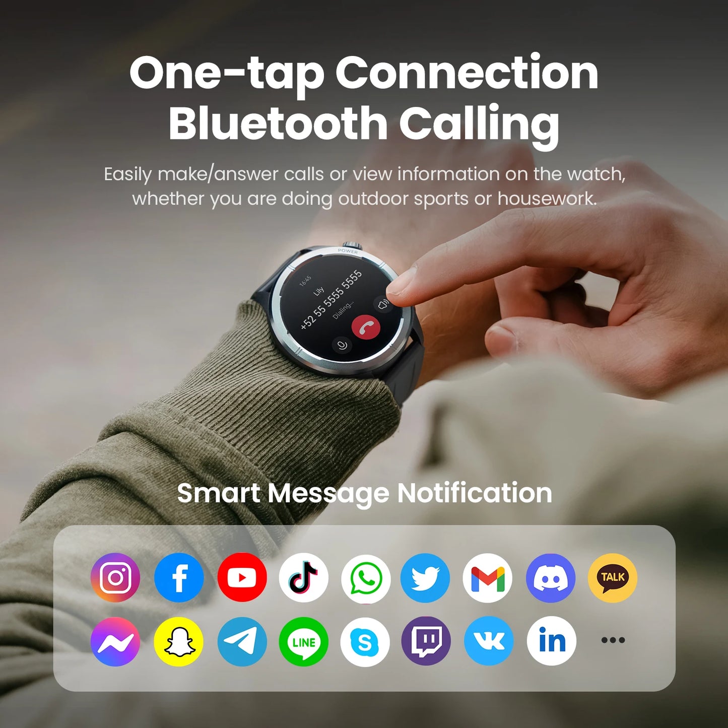 Solar Neo Smartwatch – 1.53” HD Display, Bluetooth Calling, 24H Health Monitoring