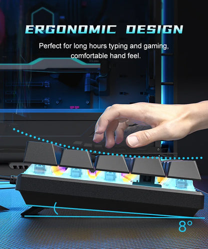 ⌨️ Teclado Mecánico 60% Gaming