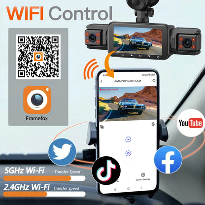 📷 Dashcam 4K WiFi Visión Nocturna
