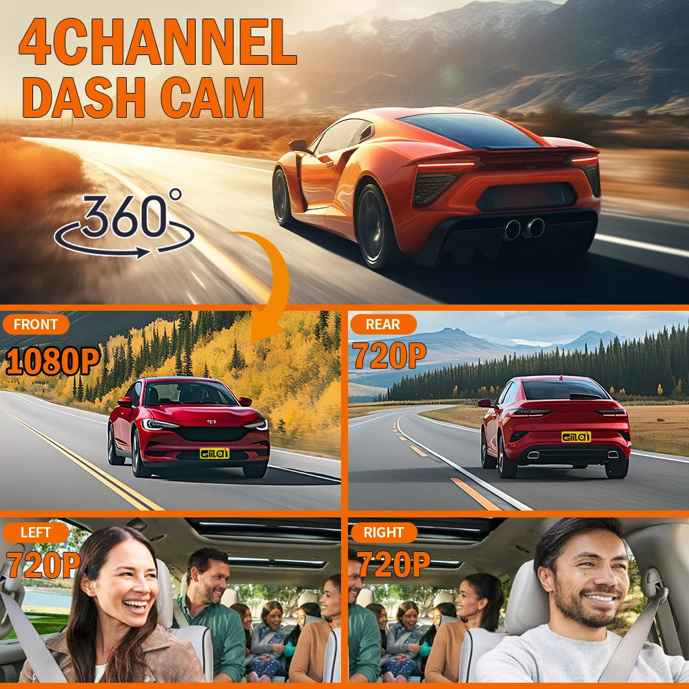 📷 Dashcam 4K WiFi Visión Nocturna