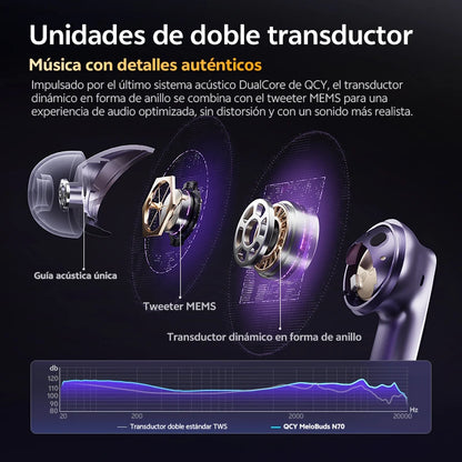 QCY N70 — Silencio Total