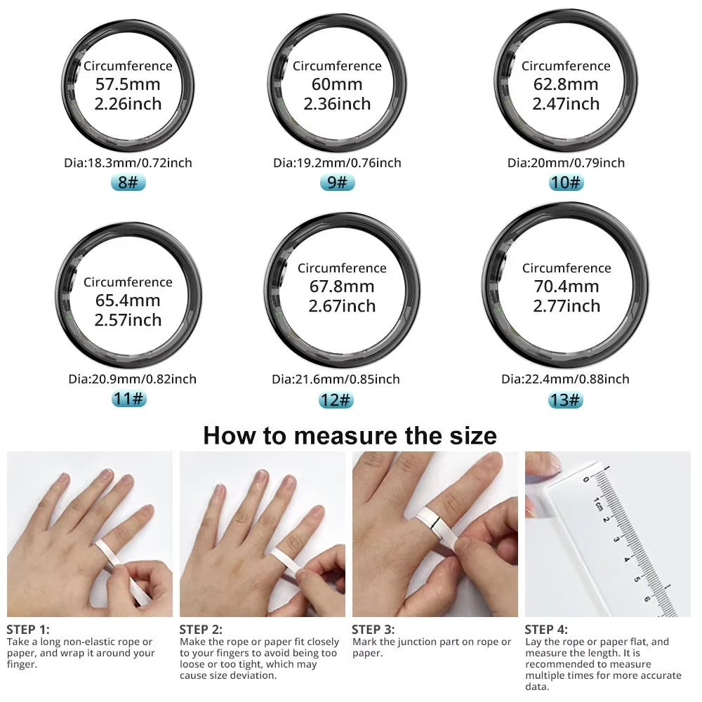💍 Smart Ring Salud Monitor Premium