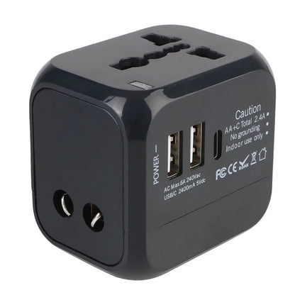 🌍 Adaptador Viaje Universal Todo-en-Uno.